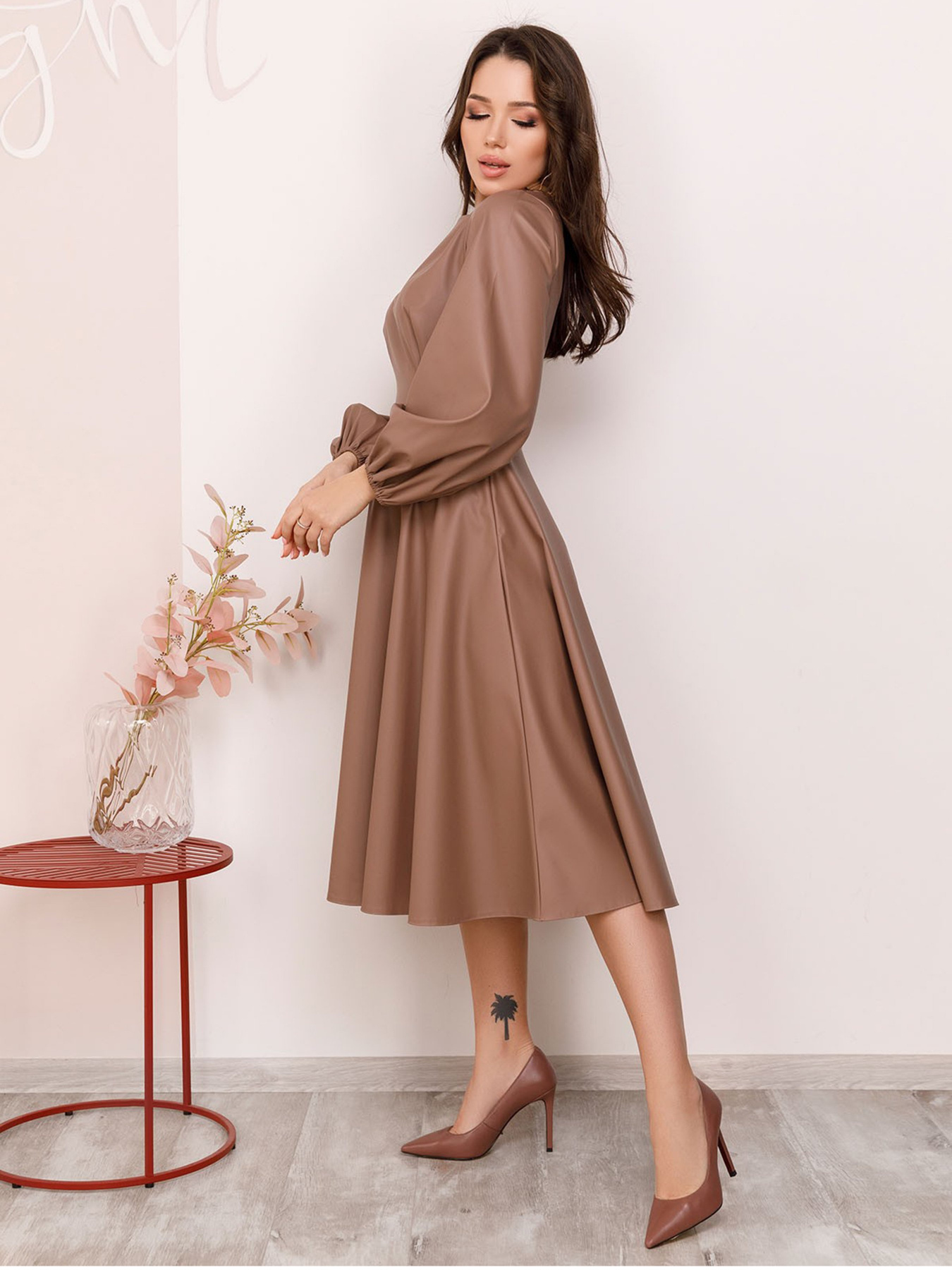 Сукні ISSA Plus модель 12379_коричневый Фото