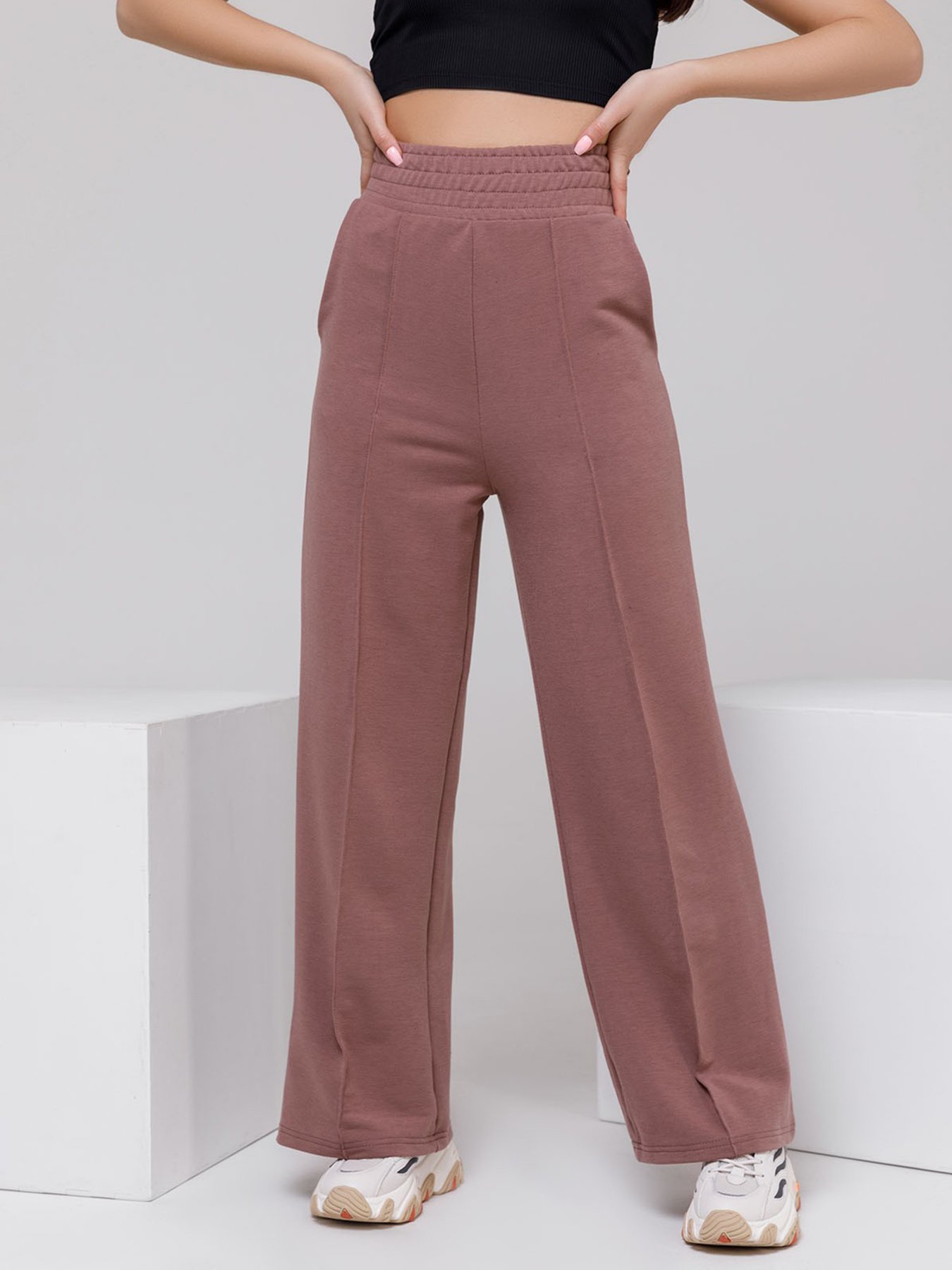 Спортивні штани ISSA Plus модель 12398_коричневый Фото