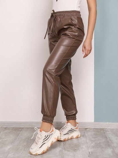Штани повсякденні ISSA Plus модель 12425_коричневый — фото - INTERTOP