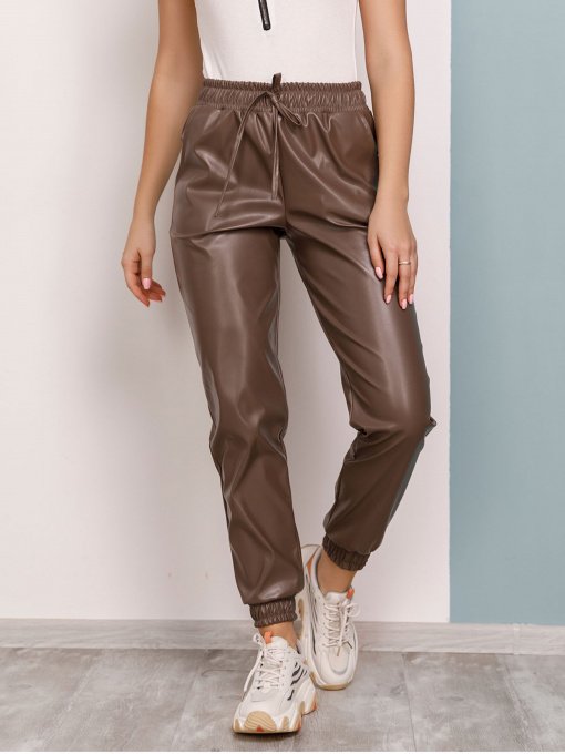 Повседневные штаны ISSA Plus модель 12425_коричневый Фото