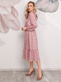 Платья ISSA Plus модель 12483_розовый Фото