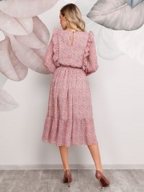 Платья ISSA Plus модель 12483_розовый Фото