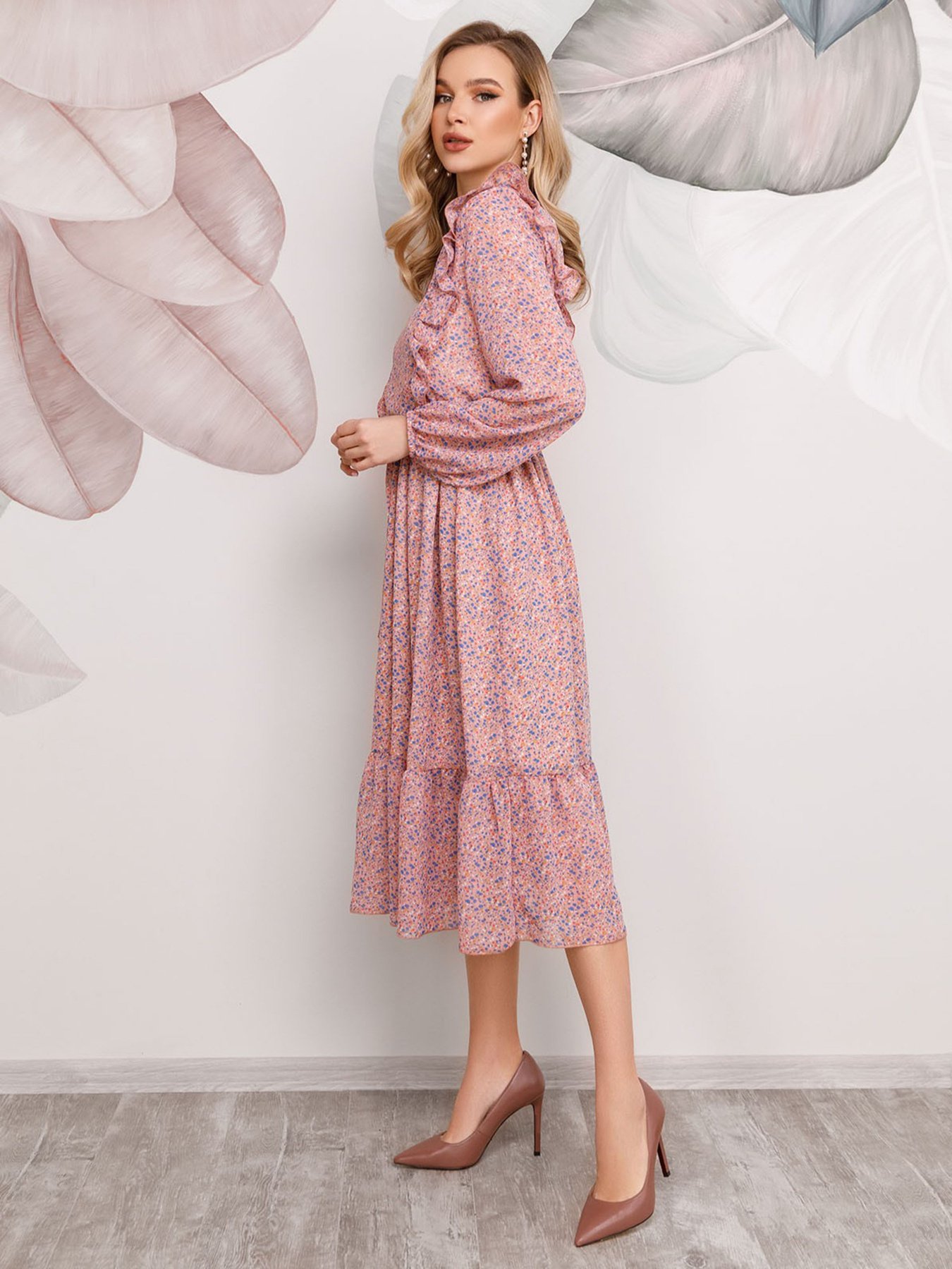 Сукні ISSA Plus модель 12483_розовый Фото