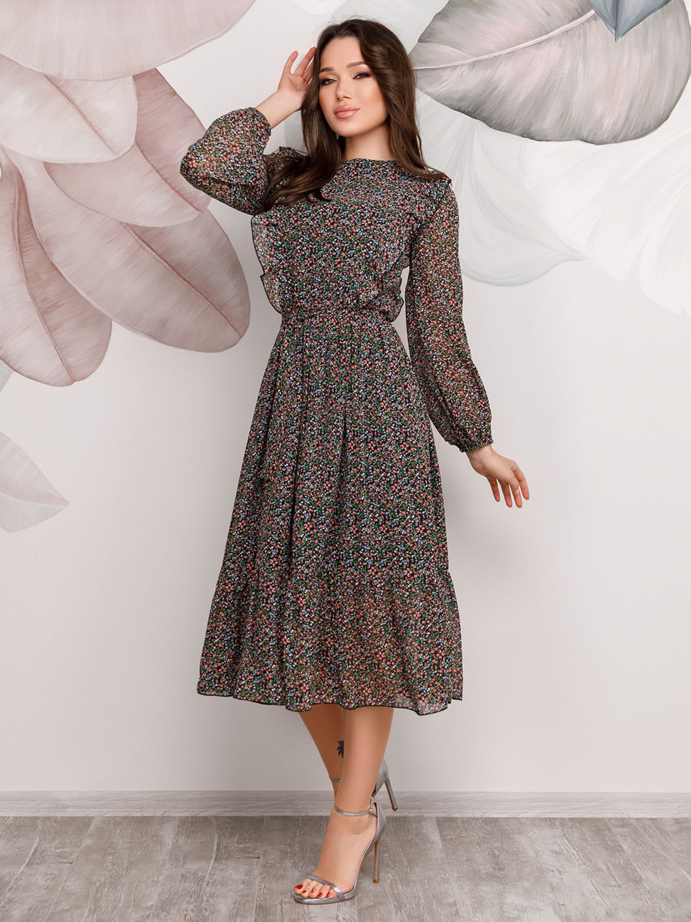 Платья ISSA Plus модель 12483_черный Фото