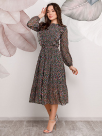 Платья ISSA Plus модель 12483_черный Фото