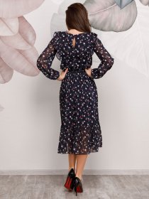 Платья ISSA Plus модель 12485_синий Фото