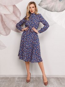 Платья ISSA Plus модель 12488_мультиколор Фото