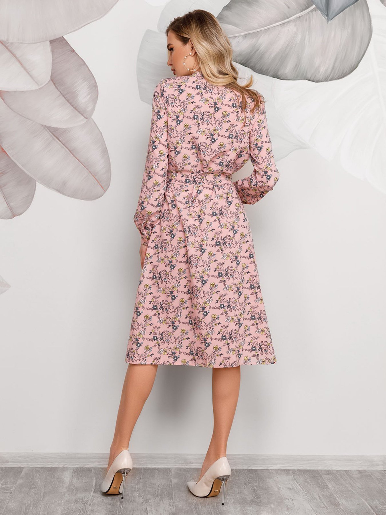 Платья ISSA Plus модель 12489_розовый Фото