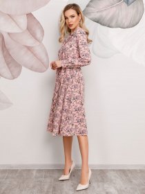 Платья ISSA Plus модель 12489_розовый Фото