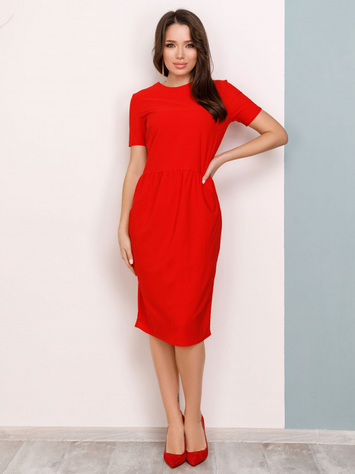 Платья ISSA Plus модель 12491_красный Фото