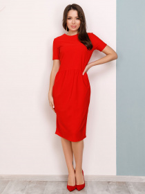 Сукні ISSA Plus модель 12491_красный Фото