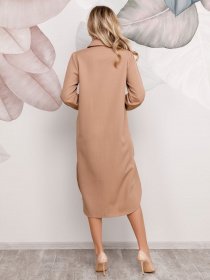 Платья ISSA Plus модель 12492_бежевый Фото