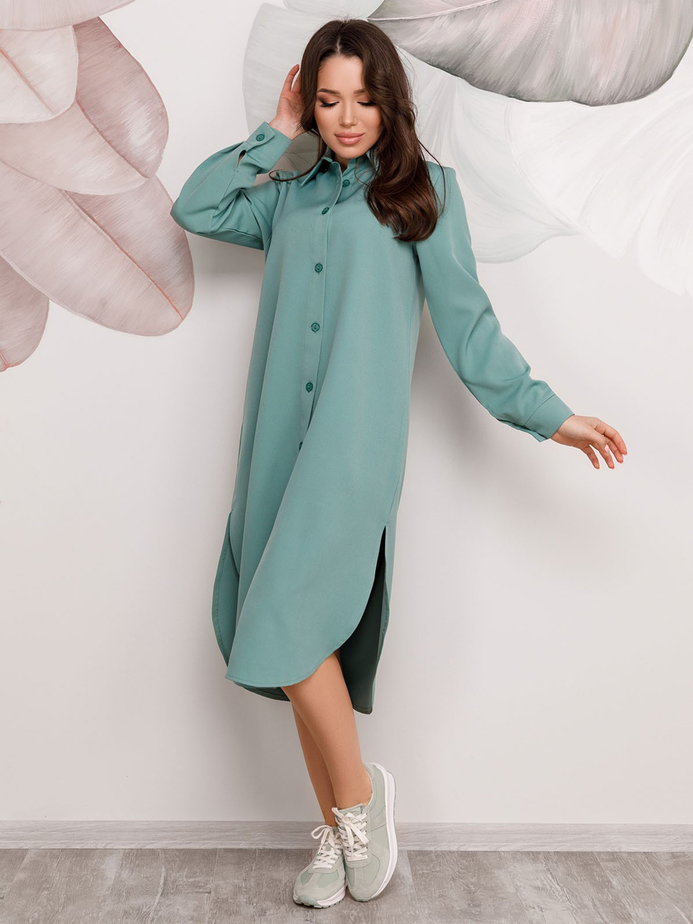 Платья ISSA Plus модель 12492_мятный Фото