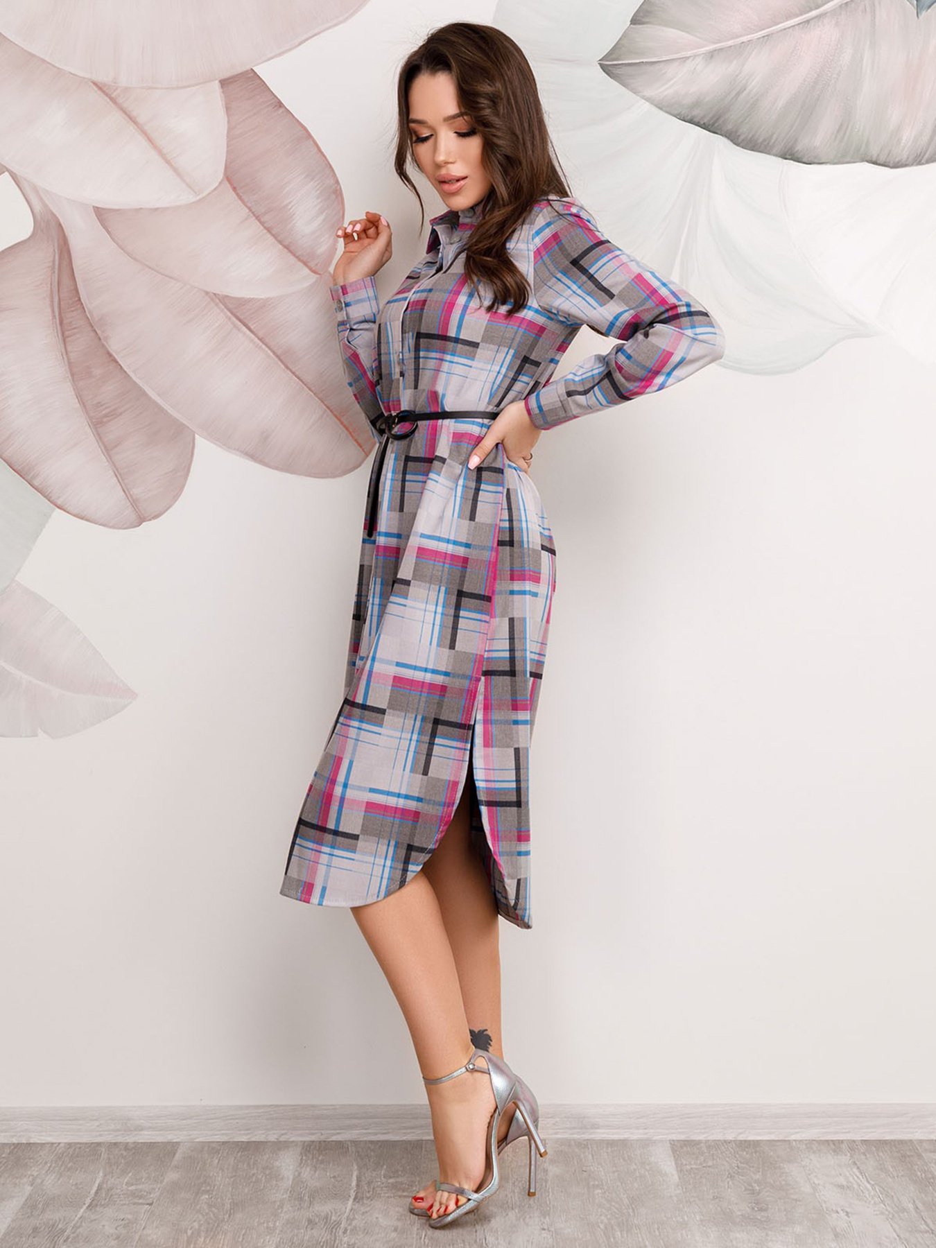 Платья ISSA Plus модель 12493_серый Фото