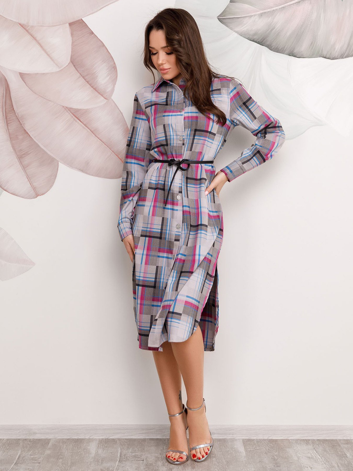 Платья ISSA Plus модель 12493_серый Фото