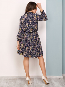 Платья ISSA Plus модель 12498_синий Фото