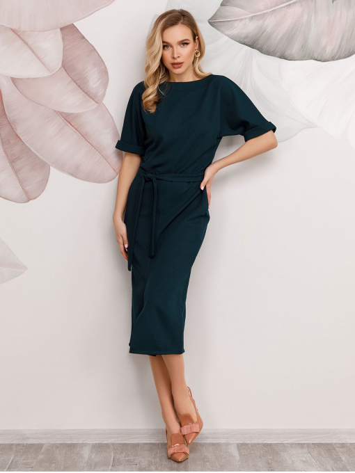 Платья ISSA Plus модель 12506_зеленый Фото