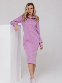 Платья ISSA Plus модель 12511_сиреневый Фото