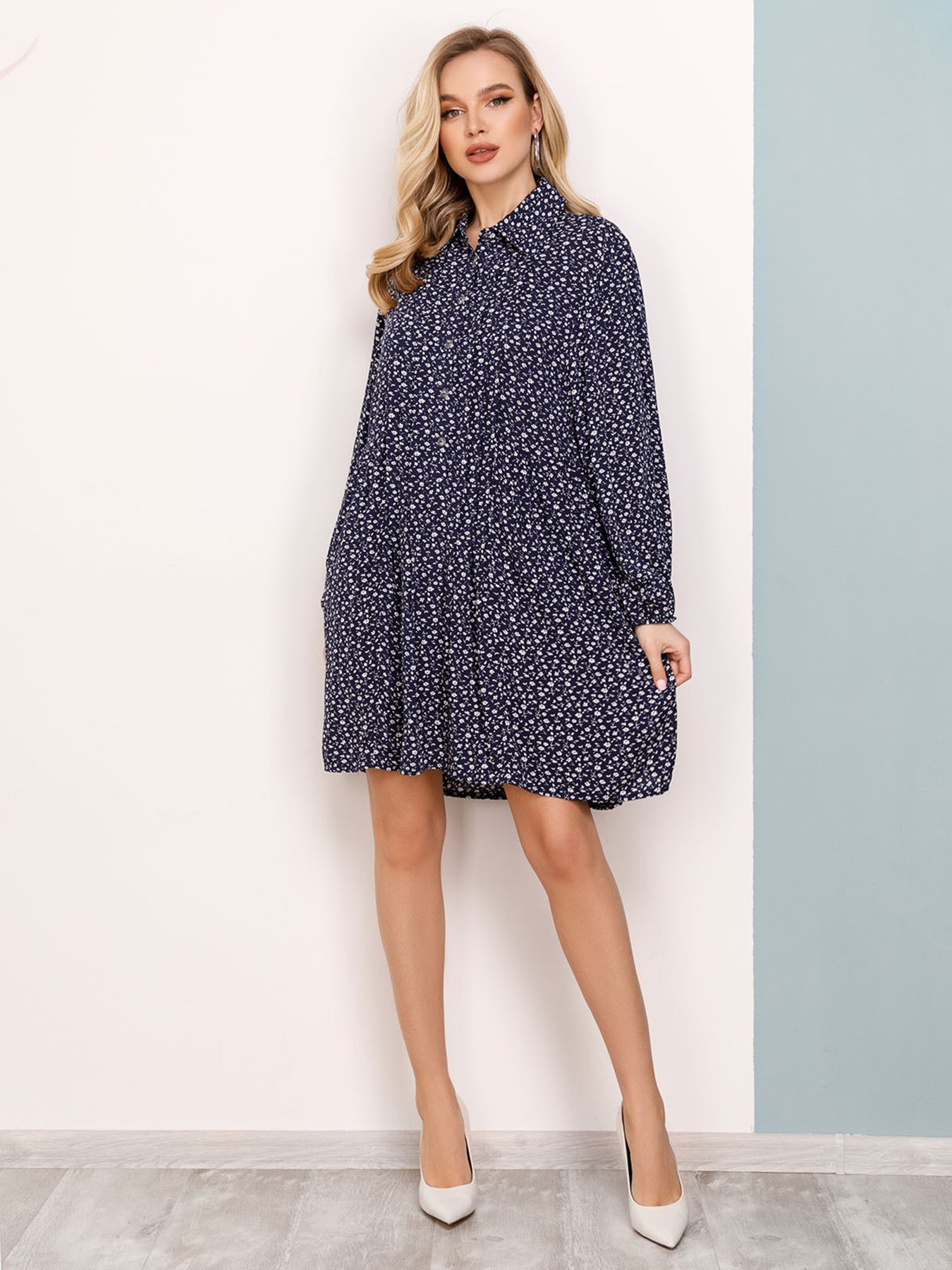 Сукні ISSA Plus модель SA-150_темно-синий Фото