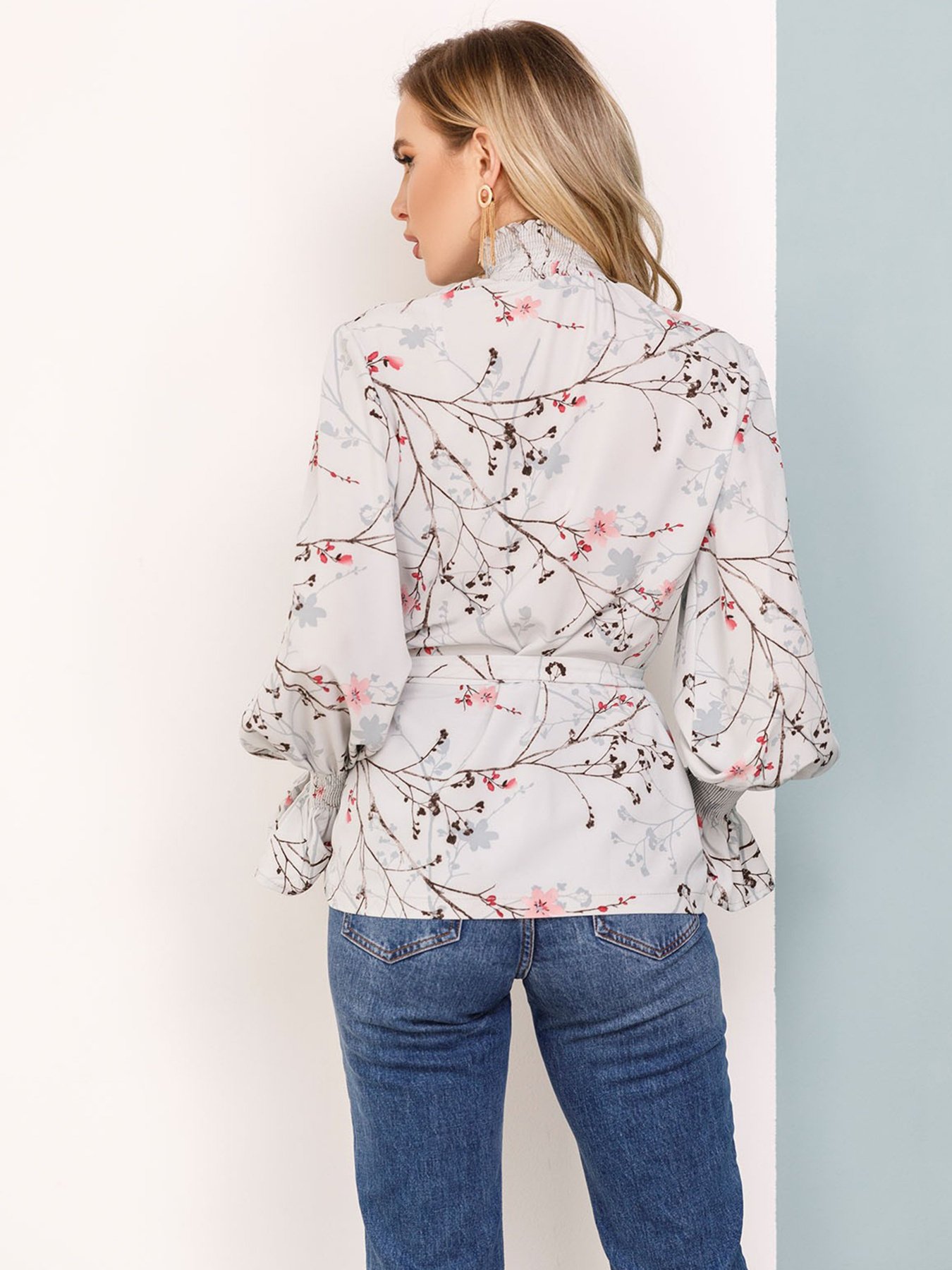 Блуза ISSA Plus модель SA-34_голубой Фото