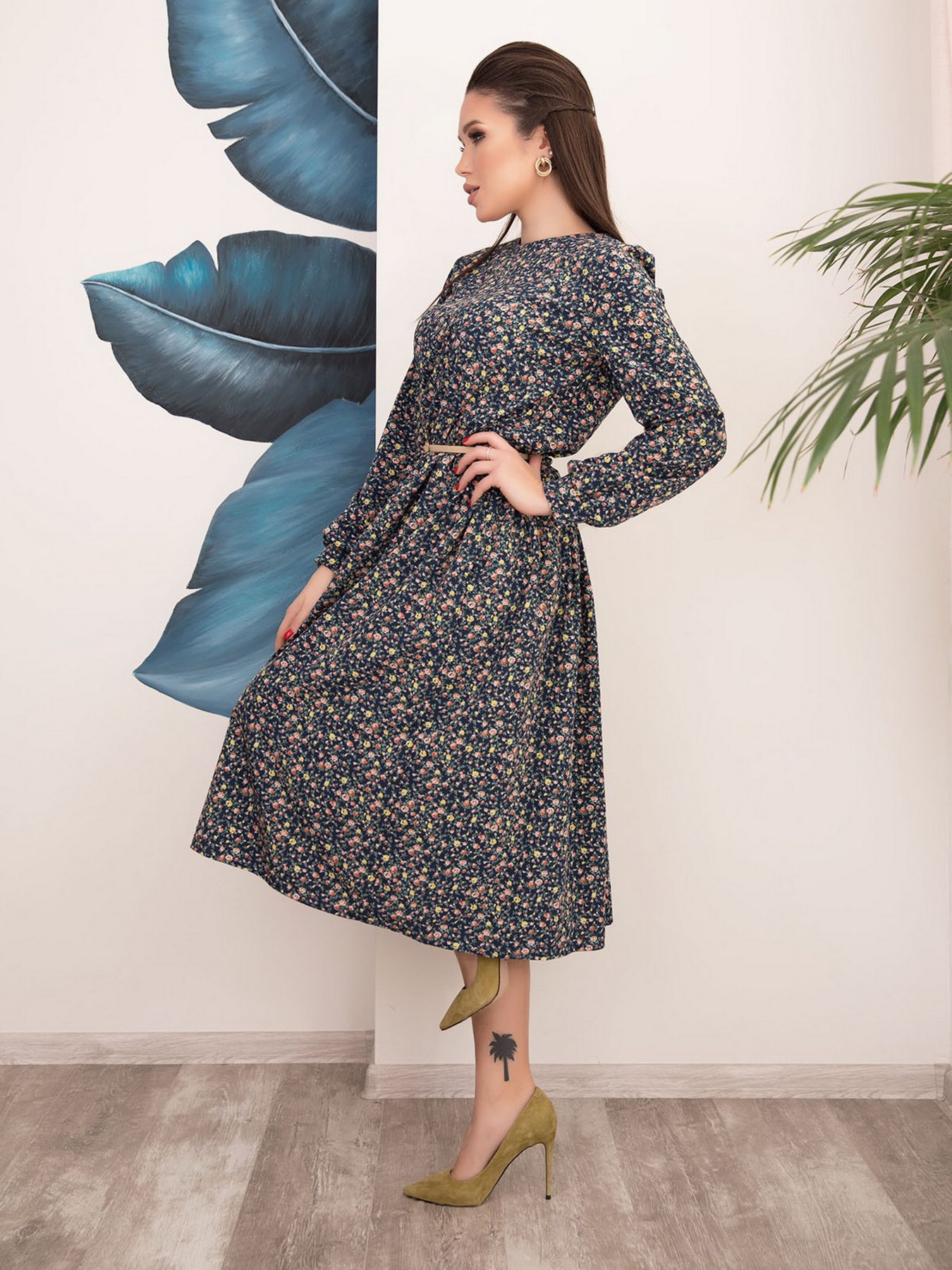 Платья ISSA Plus модель 12517_мультиколор Фото