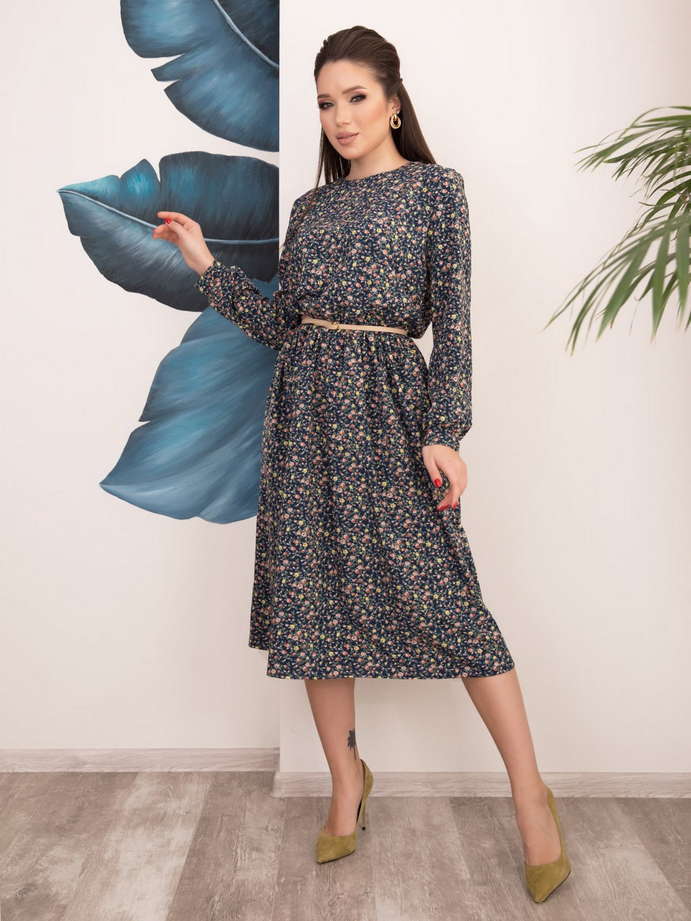 Платья ISSA Plus модель 12517_мультиколор Фото