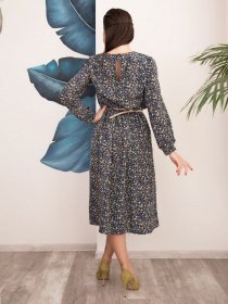 Платья ISSA Plus модель 12517_мультиколор Фото