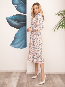 Платья ISSA Plus модель 12519_розовый Фото