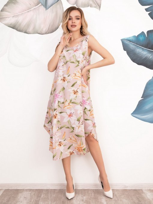 Платья ISSA Plus модель 12523_розовый Фото