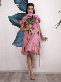 Платья ISSA Plus модель 12526_розовый Фото