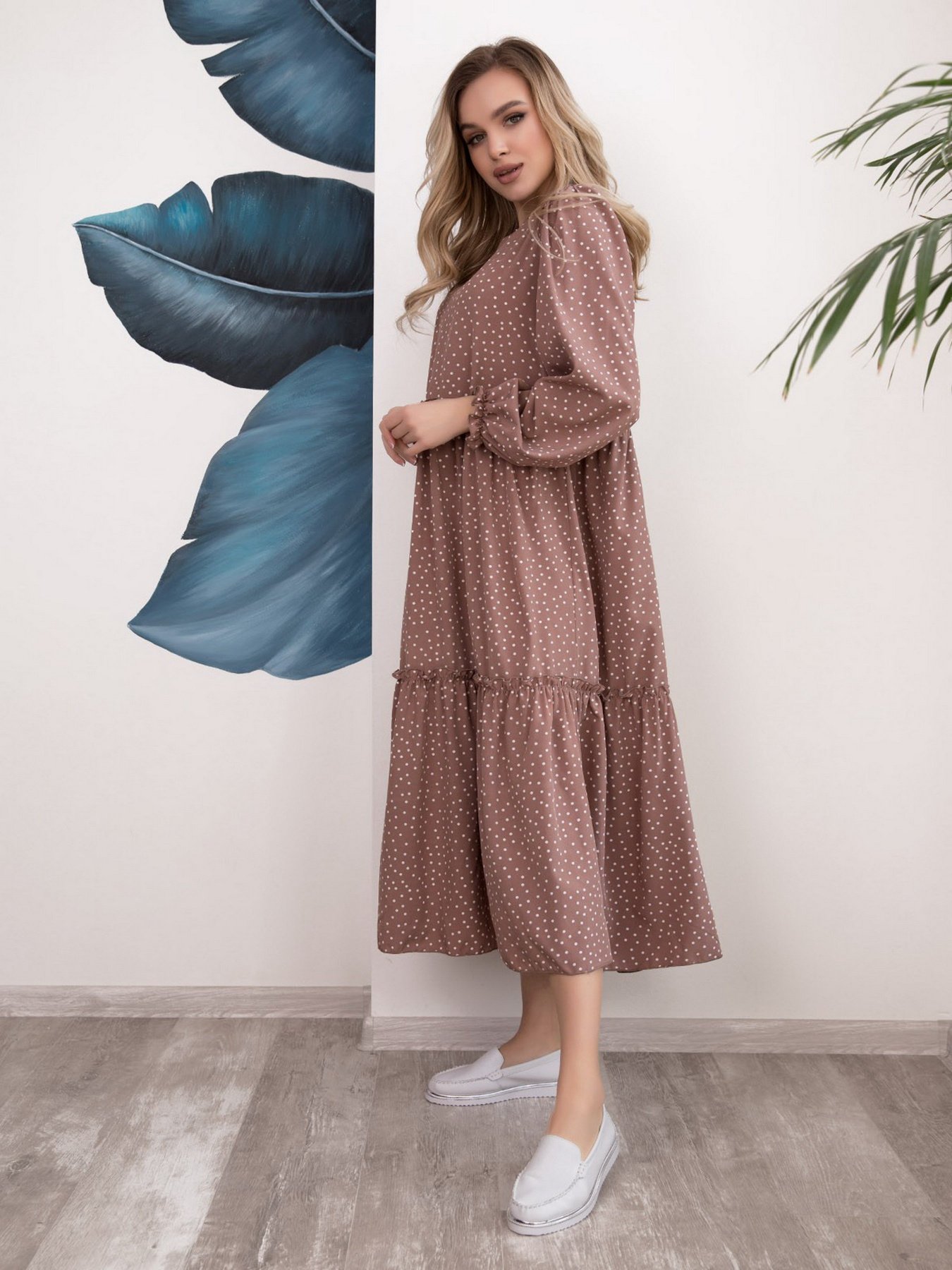 Платья ISSA Plus модель 12528_бежевый Фото