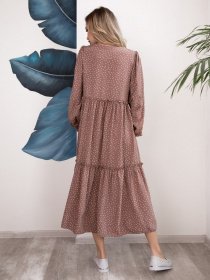 Платья ISSA Plus модель 12528_бежевый Фото