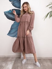 Платья ISSA Plus модель 12528_бежевый Фото