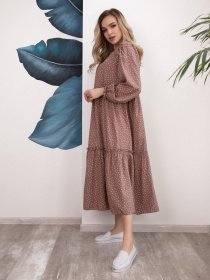 Сукні ISSA Plus модель 12528_бежевый Фото