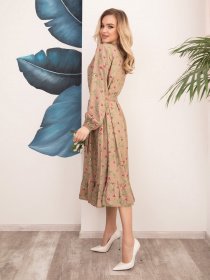 Платья ISSA Plus модель 12532_бежевый Фото