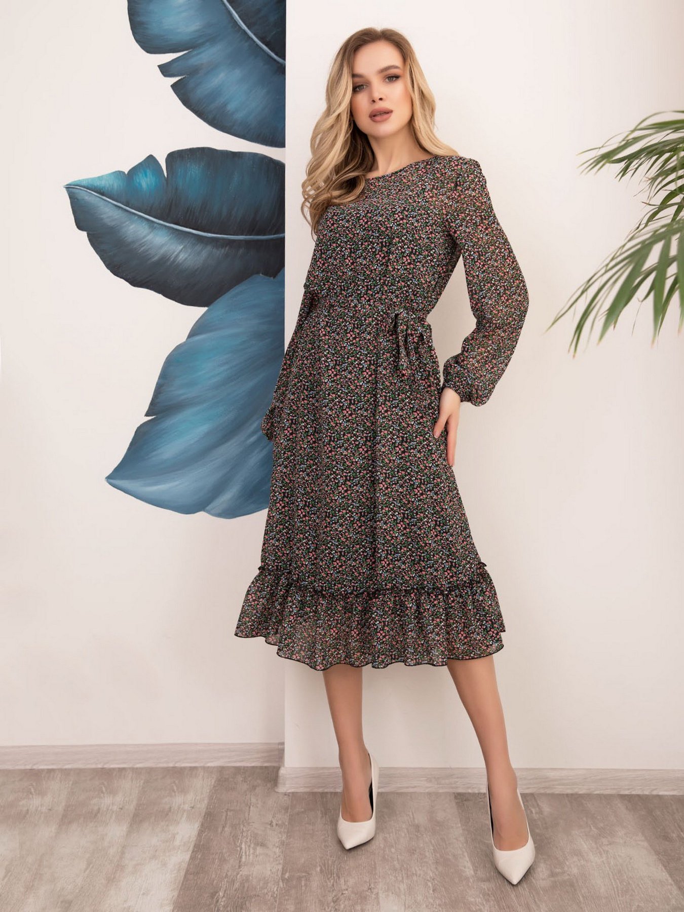 Сукні ISSA Plus модель 12533_мультиколор Фото