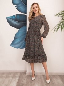 Сукні ISSA Plus модель 12533_мультиколор Фото