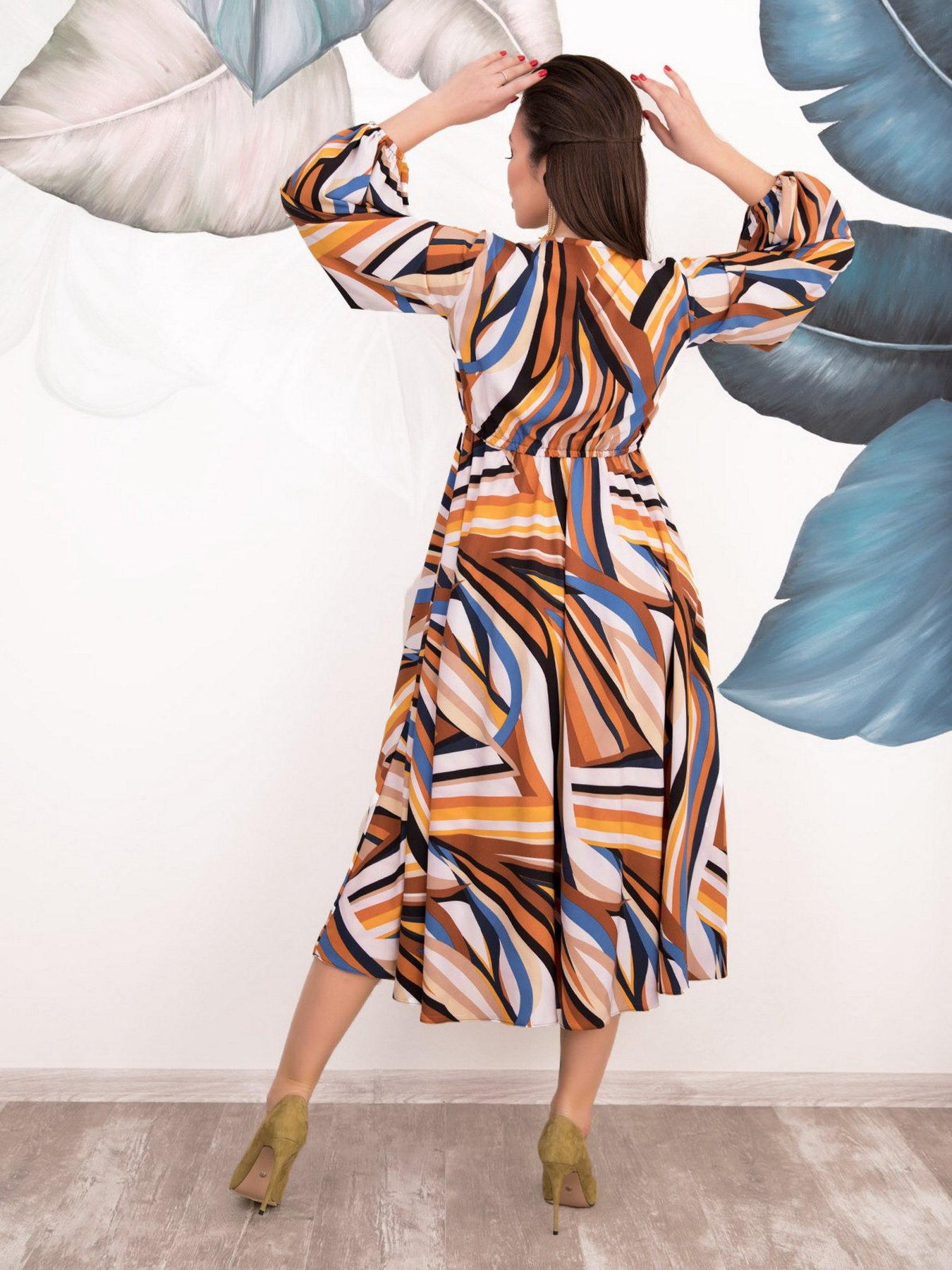 Платья ISSA Plus модель 12537_мультиколор Фото