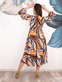 Платья ISSA Plus модель 12537_мультиколор Фото