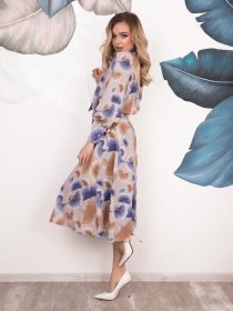 Платья ISSA Plus модель 12542_мультиколор Фото