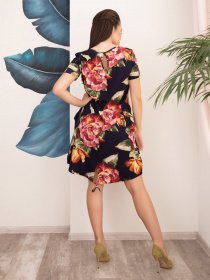 Платья ISSA Plus модель 12546_синий Фото