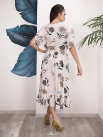 Платья ISSA Plus модель SA-12039i_молочный Фото