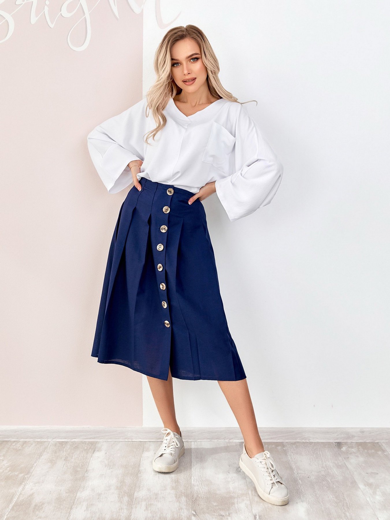 Блуза ISSA Plus модель SA-176_белый Фото