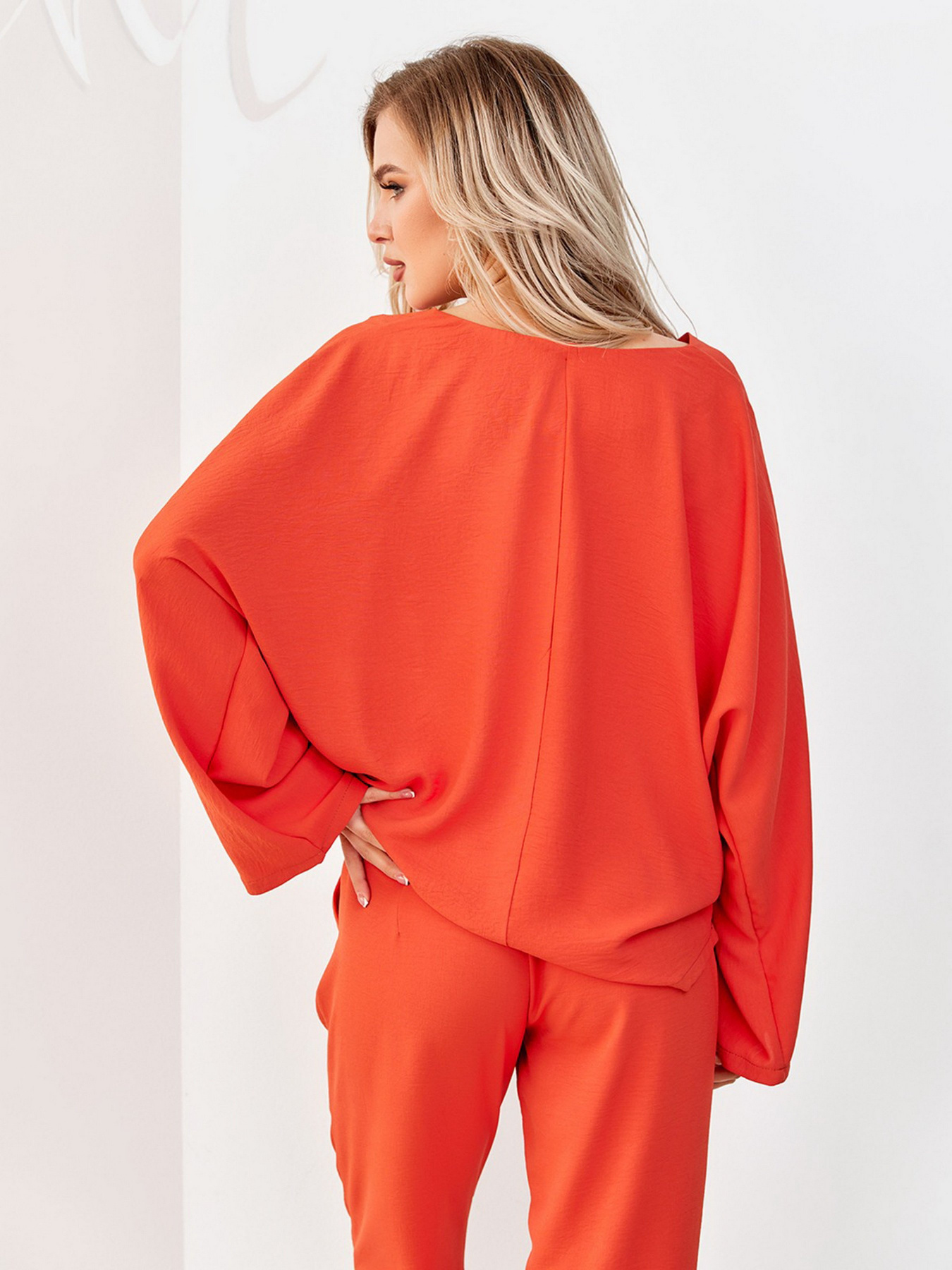 Блуза ISSA Plus модель SA-176_терракотовый Фото