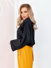 Блуза ISSA Plus модель SA-176_черный Фото