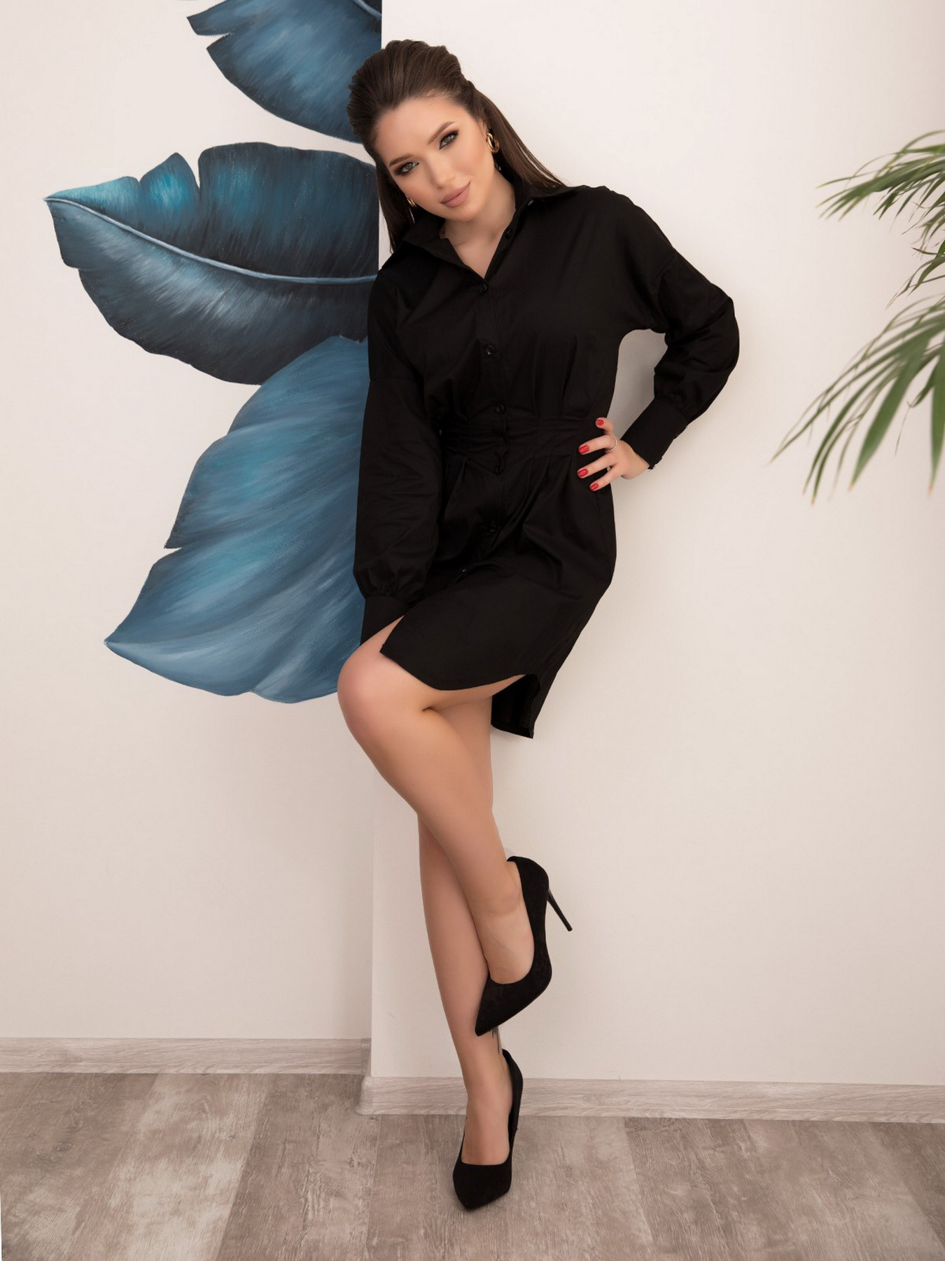 Платья ISSA Plus модель SA-179_черный Фото