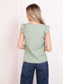 Блуза ISSA Plus модель SA-182_мятный Фото