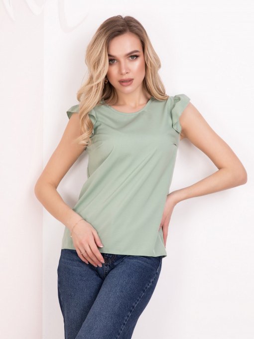 Блуза ISSA Plus модель SA-182_мятный Фото