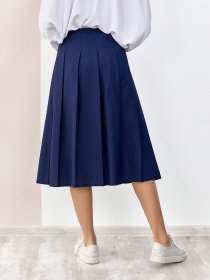 Юбки ISSA Plus модель SA-188_синий Фото