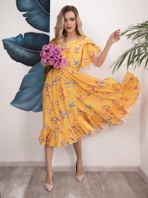 Сукні ISSA Plus модель SA-200_желтый Фото